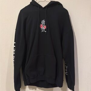 Black Graphic Hoodie